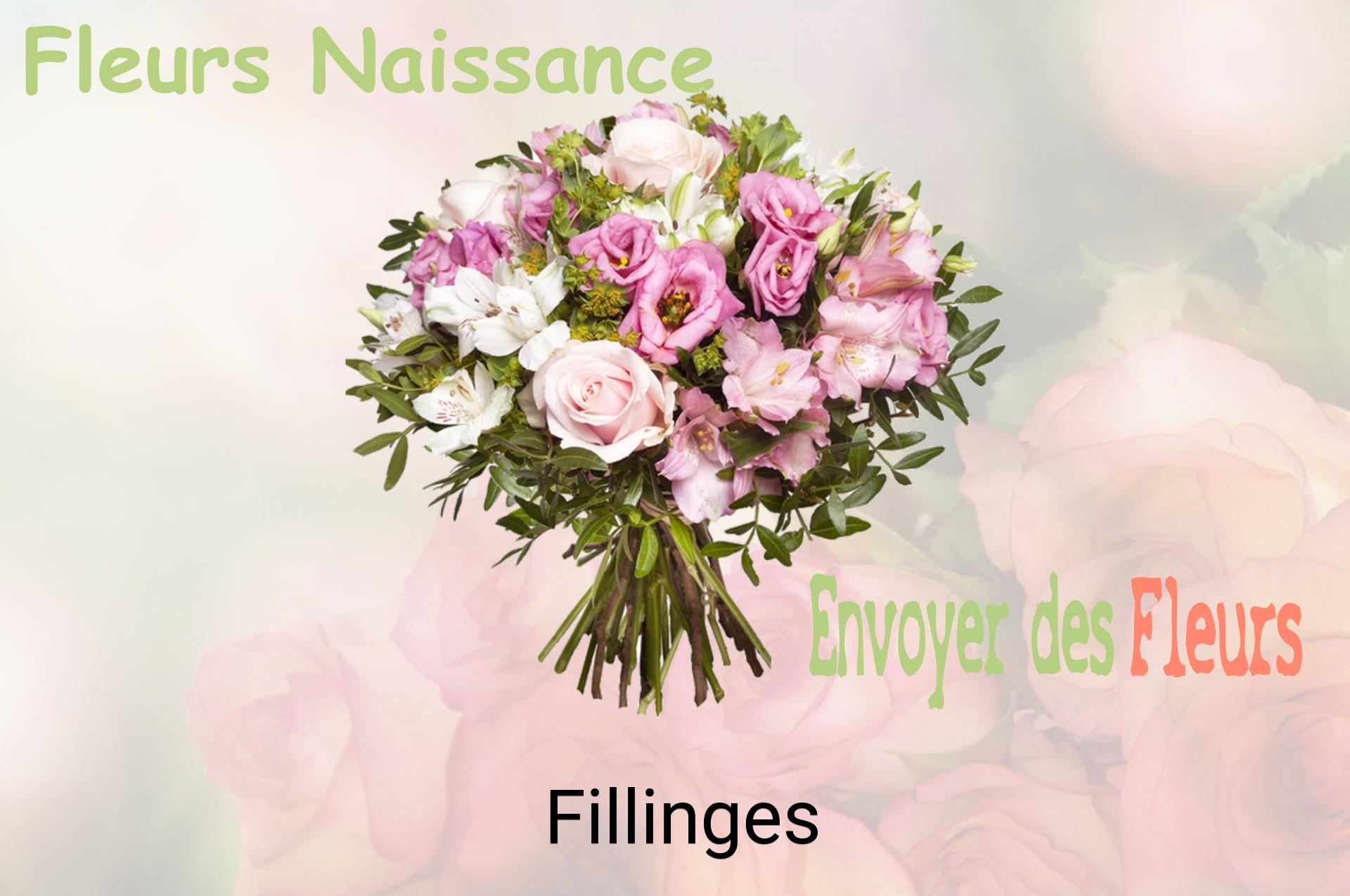 Bouquet de fleurs de naissance livré à Fillinges