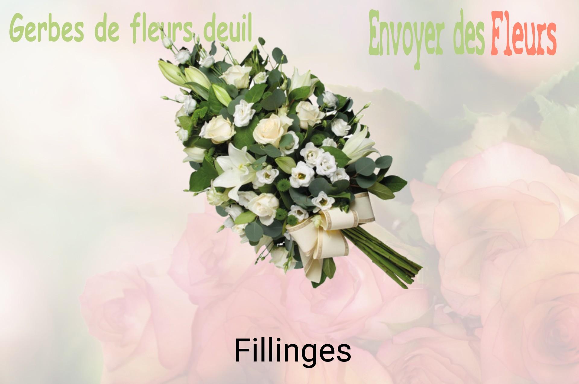 Gerbe de fleurs de deuil livrée à Fillinges